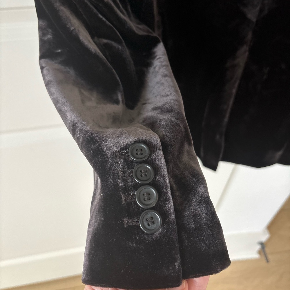 NWT Zara Oversized Velvet Blazer - Picture 8 of 9